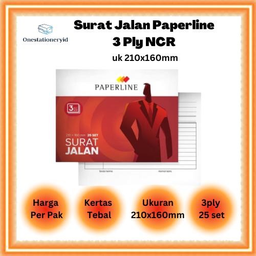 

Kertas Buku Surat Jalan Paperline Besar Uk 160 x 210mm 3 Ply / Rangkap Putih Merah Kuning per PAK 10