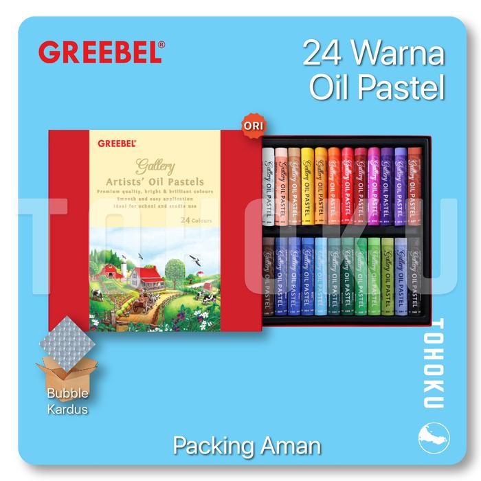 

(Packing Aman) 24 Warna - Gallery by Greebel Artist Oil Pastel Crayon