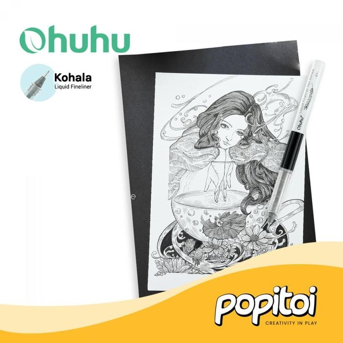 

Ohuhu Kohala Liquid Fineliner Drawing Pens 9 pcs Pulpen Gambar