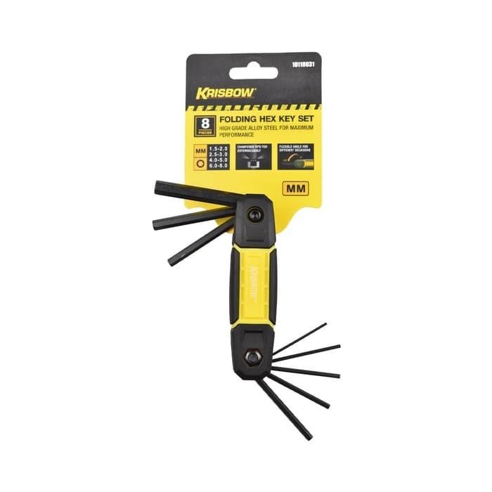 Krisbow Set Kunci L Lipat Hex 8 Pcs