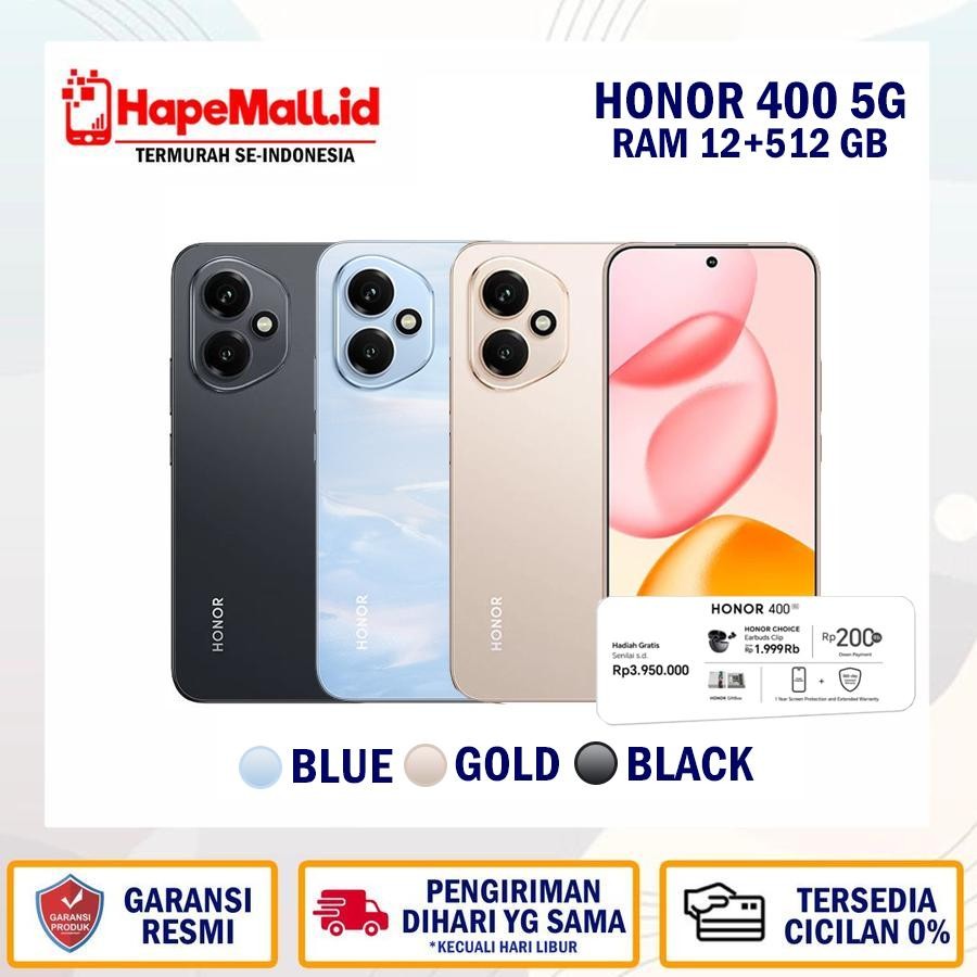 HONOR 400 5G 12/512 GB GARANSI RESMI HONOR INDONESIA TERMURAH
