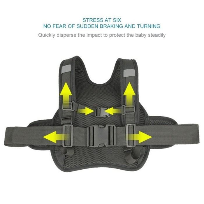 RJ783 U-tech Sabuk Kursi Keamanan Sepeda Motor Anak, Tali Tempat Dud