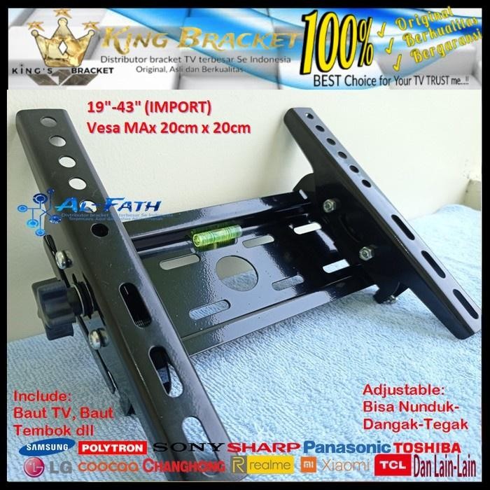 [Expert] Bracket TV POLYTRON 14 s/d 43 inch QUALITY Garansi 100% cocok