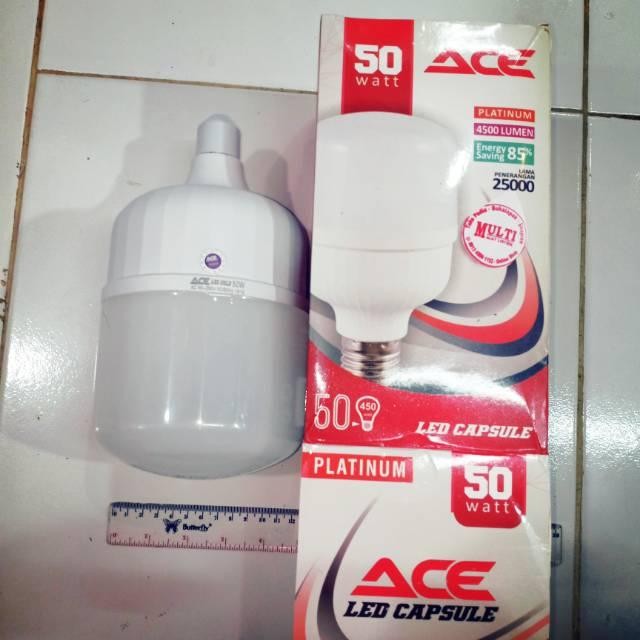 [Expert] Lampu garansi led ACE 50w capsule led jumbo besar 50w ace