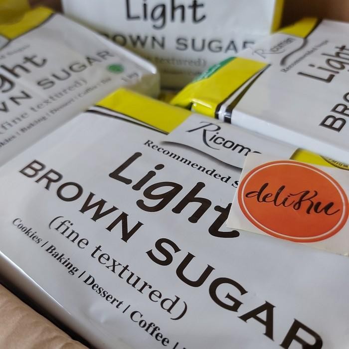 

(Allthebest) Ricoman light brown sugar 1kg cooking, baking, coffee, tea, dessert