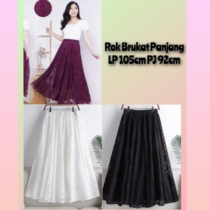 ROK BRUKAT PANJANG ROK WANITA MUSLIMAH KEKINIAN