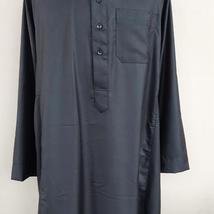 Jubah Al Aseel Premium Gamis Alaseel Impor Hitam