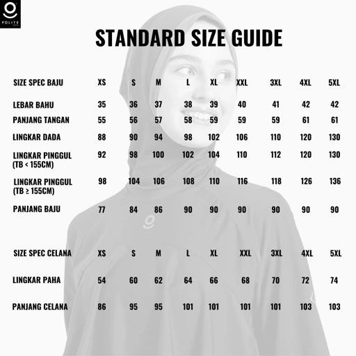 POLITE SWIM Baju Renang Muslimah 5Shark Modest Premium