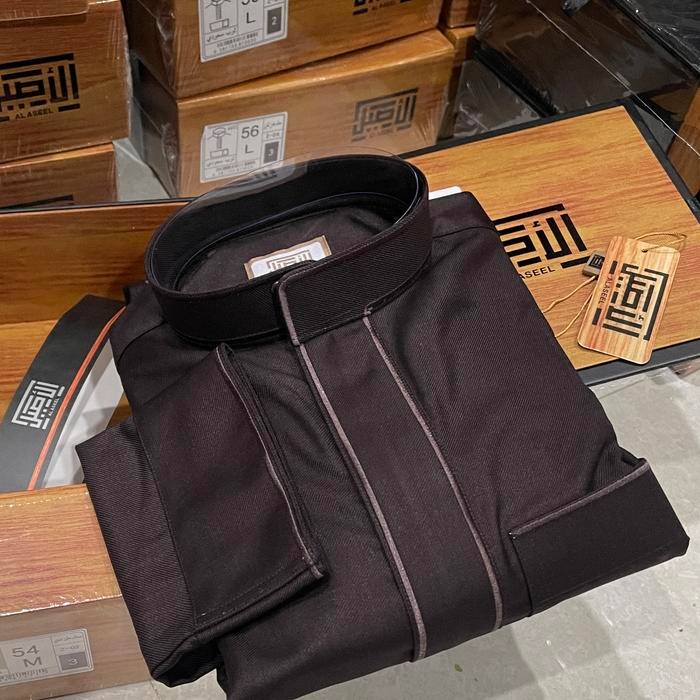 al aseel premier wool bordir resleting - jubah saudi - jualjubaharabia