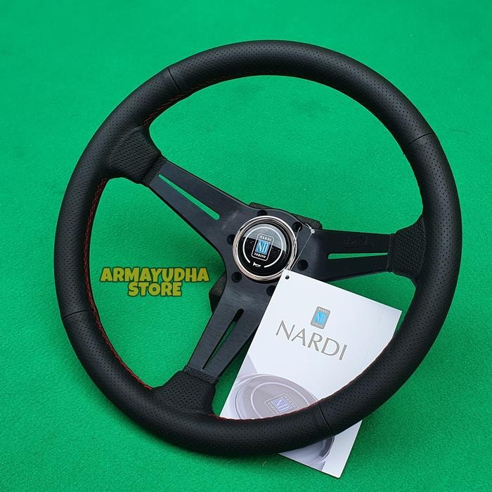 Terbaru Stir Racing Nardi Deep Corn Black Original Italy Original