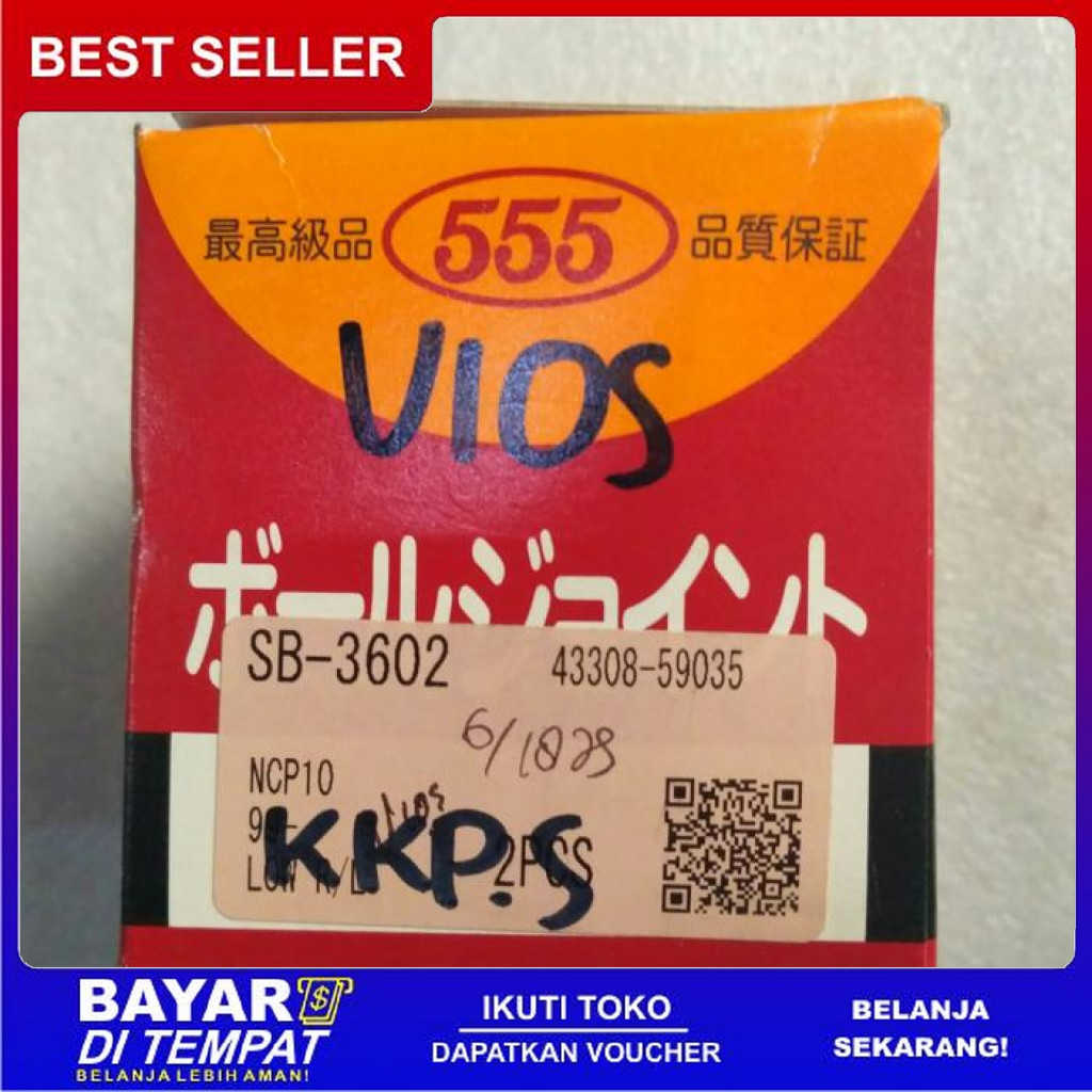 FREE ONGKIR BALL JOINT VIOS 2004-2012 MERK 555 JAPAN BISA COD