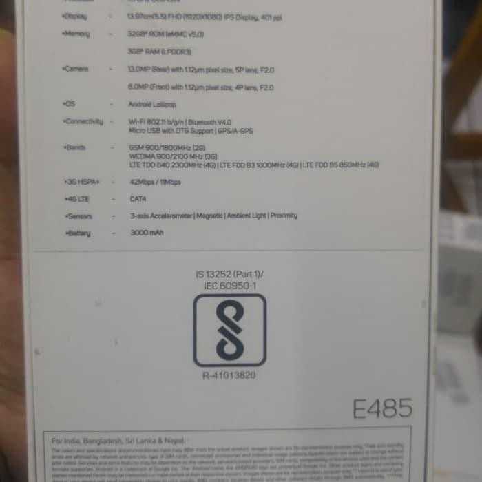 Promo Micromax Canvas 6 (E485) Ram 332Gb Finger Sensor Bnib