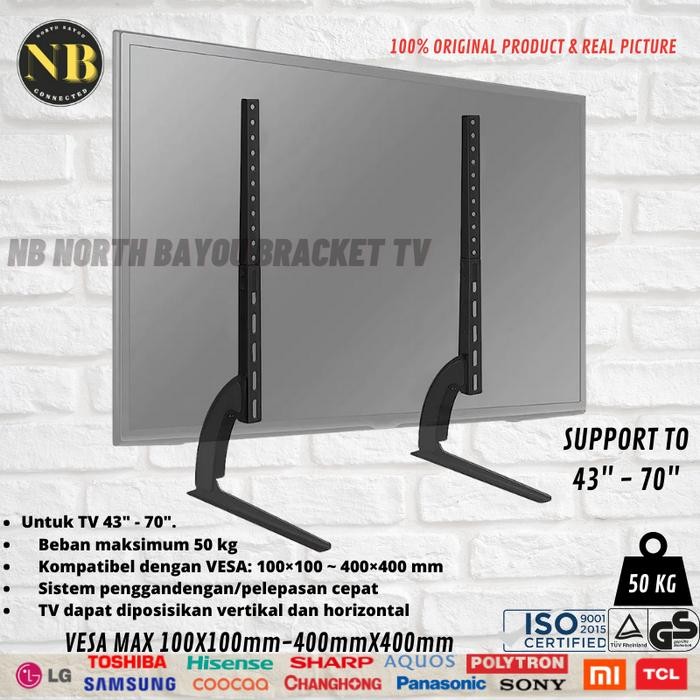 Cuci Gudang Bracket Stand Kaki Tv 36 40 42 43 48 50 55 60 65 70 Inch Universal