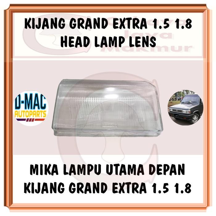 PCS Mika Kaca Lampu Depan Besar Utama Head Lamp Toyota Kijang Grand Extra 1.5 1.8 5K 7K KF42 KF52