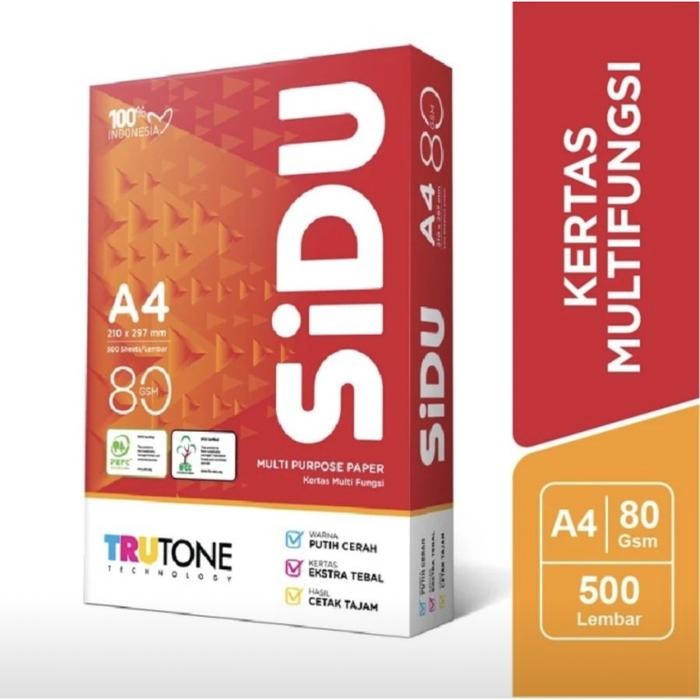

SIDU Kertas HVS A4 80gr Putih Terbaru