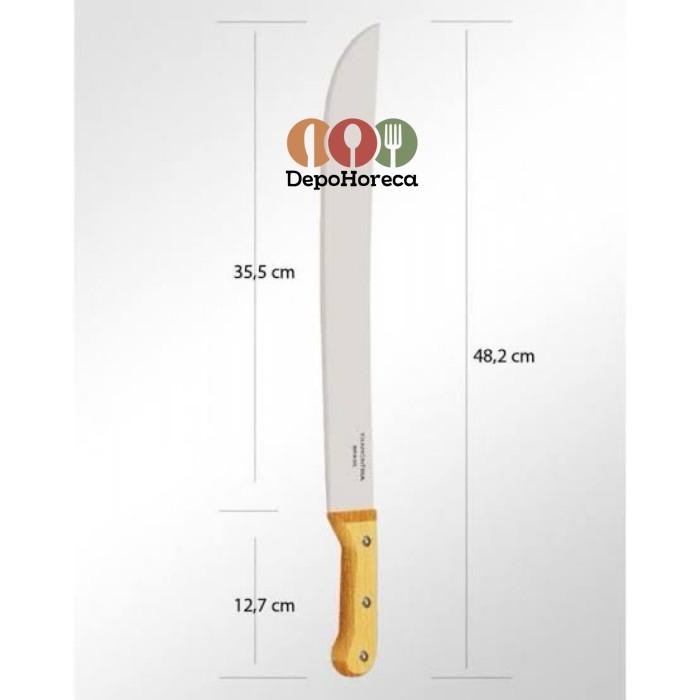 TRAMONTINA Pisau panjang gagang kayu / Golok / Machete 26620