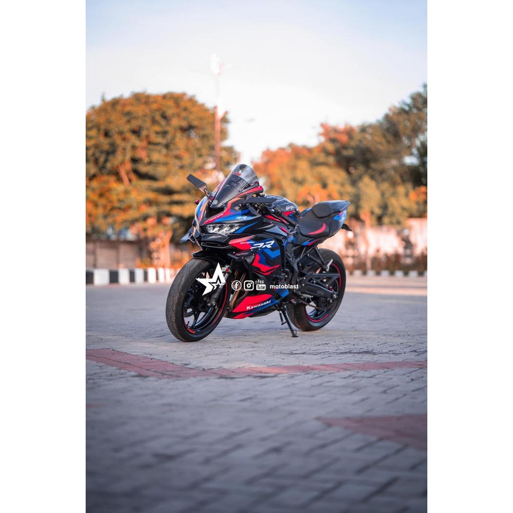 Decal Stiker Zx25R Livery Bmw Tidak Fullbody Tinggal Tempel Motoblast