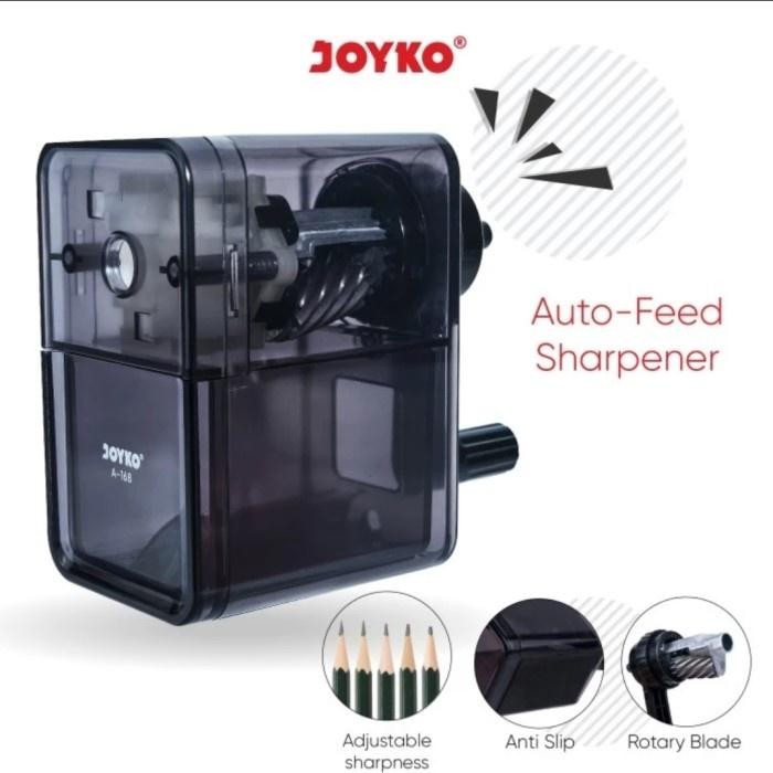 

Joyko Sharpener Rautan Pensil A-168 - Serutan Putar Joyko A168 Anti