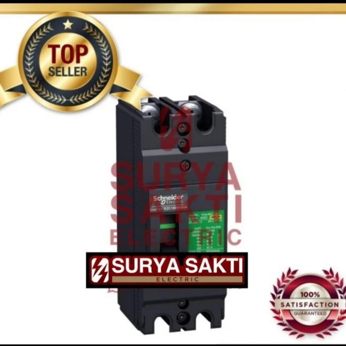 Terbagus Schneider Easypact Mccb Ezc100H 15A / 15 A 2P 30Ka Mccb