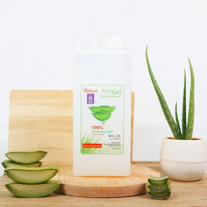 

Aloe Vera Gel Lidah Buaya Herbavera 1 Liter