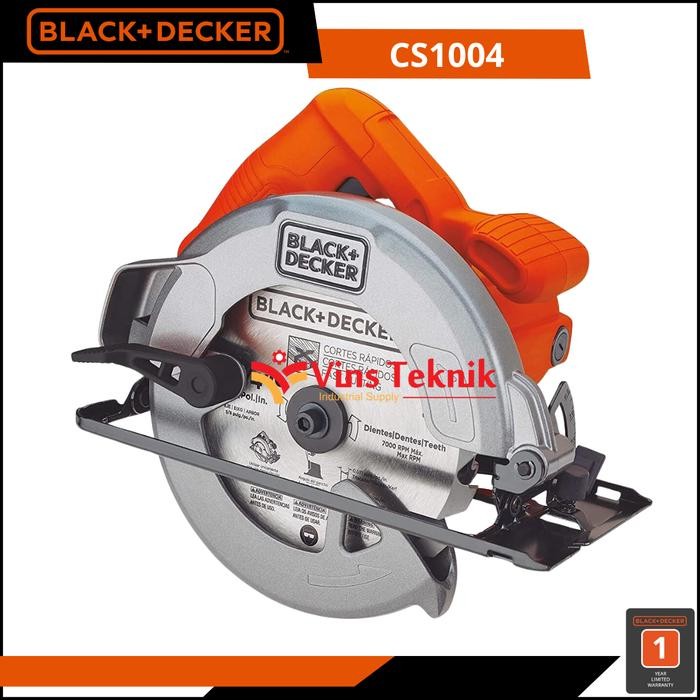 Terbaru Cs1004 Black+Decker Cs 1004 Mesin Gergaji Kayu Circular Saw With 36T Termurah