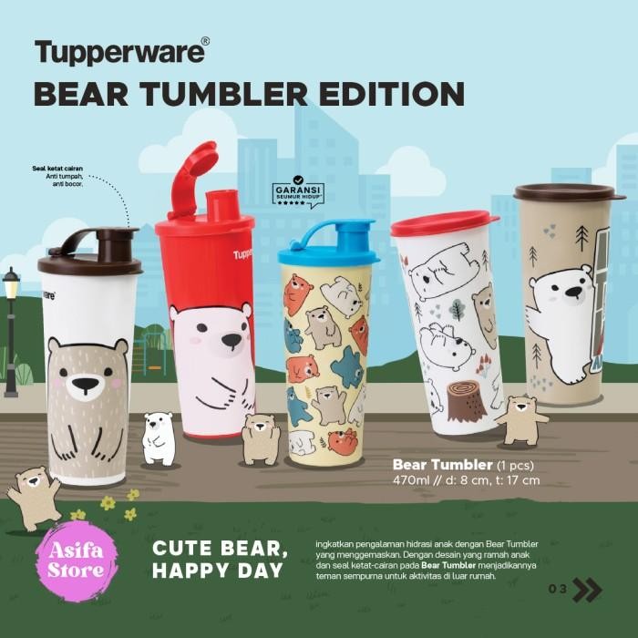 

(Expert) Tupperware Giant Tumbler - Botol Minum Cantik Lucu Kekinian