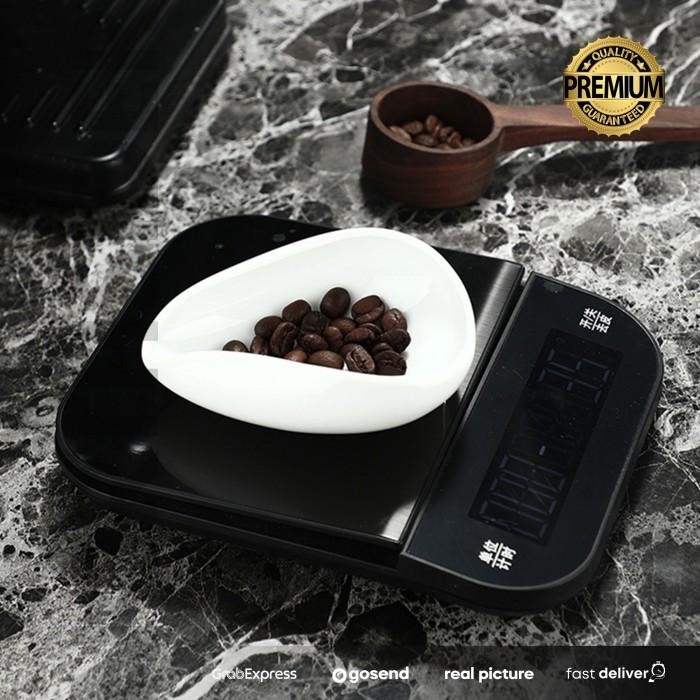 

(Expert) Tea or Coffee Dosing Trays mangkok takar kopi Teh keramik NS309 Putih