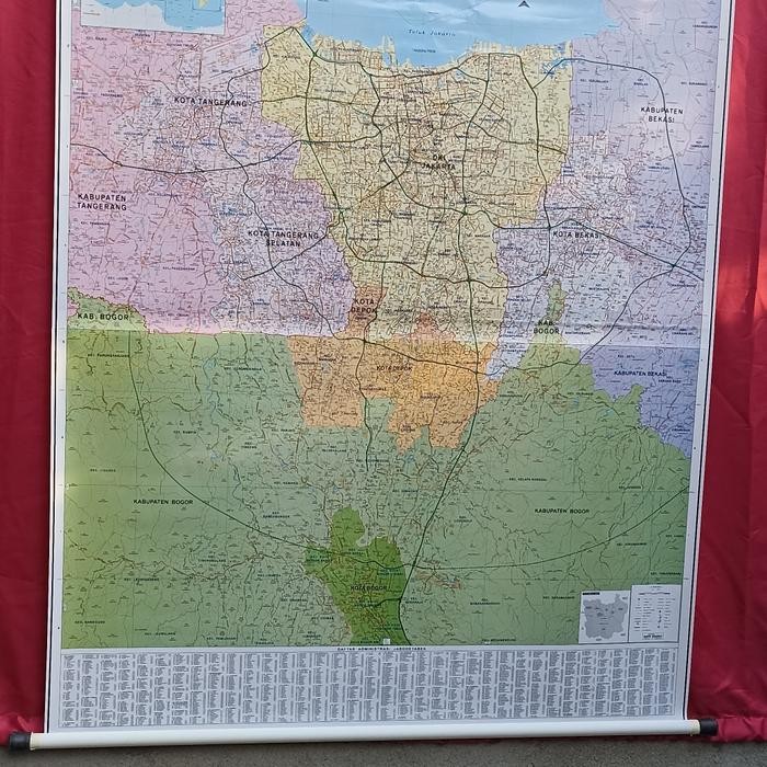 

HOT SALE! Peta Jabotadetabek (peta Dinding)