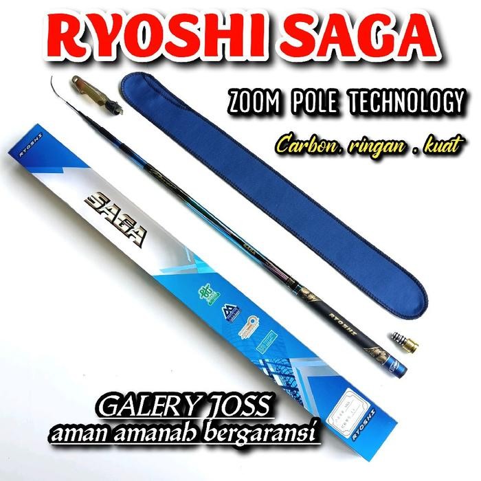 Tegek zoom Ryoshi saga 450 500 600 bahan carbon ringan kuat tegek japan Jig