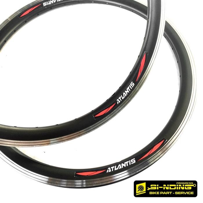 VELG RIMS SEPEDA ATLANTIS 20 INCH LUBANG 36 HOLE DOUBLE WALL CNC