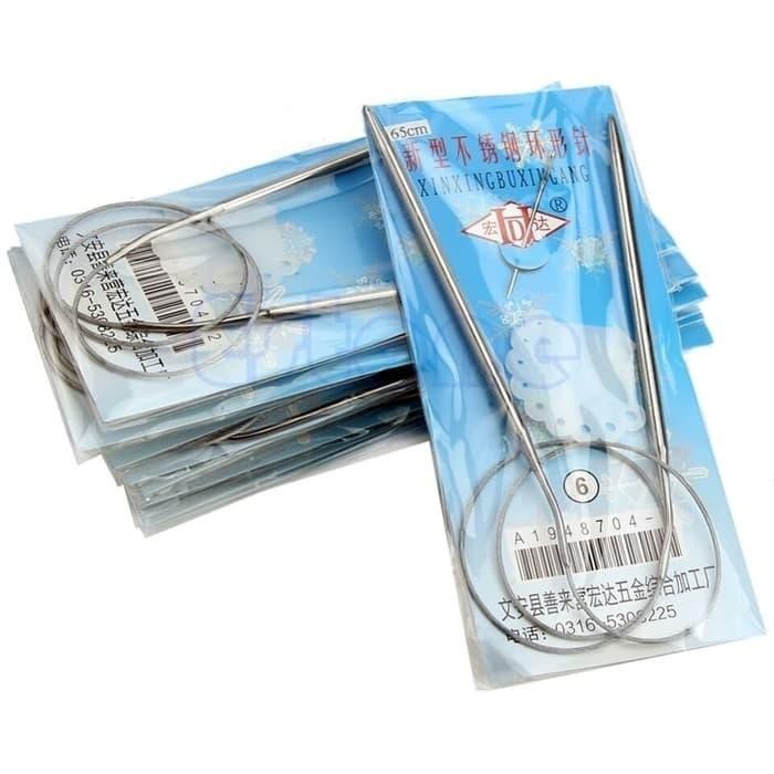 

[SET] Stainless Steel Circular Knitting Needle/Jarum Alat Rajut