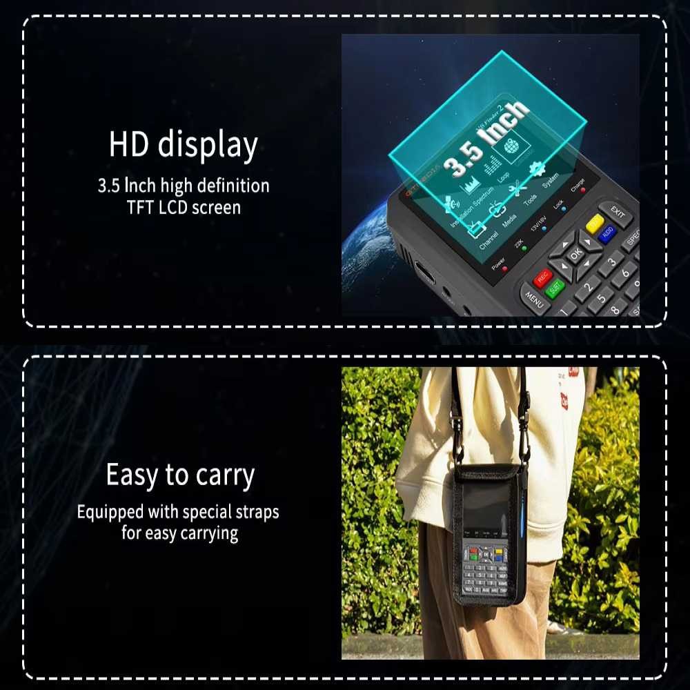 Gtmedia Alat Pencari Sinyal Satelit Parabola Digital Satellite Finder - V8 Finder2