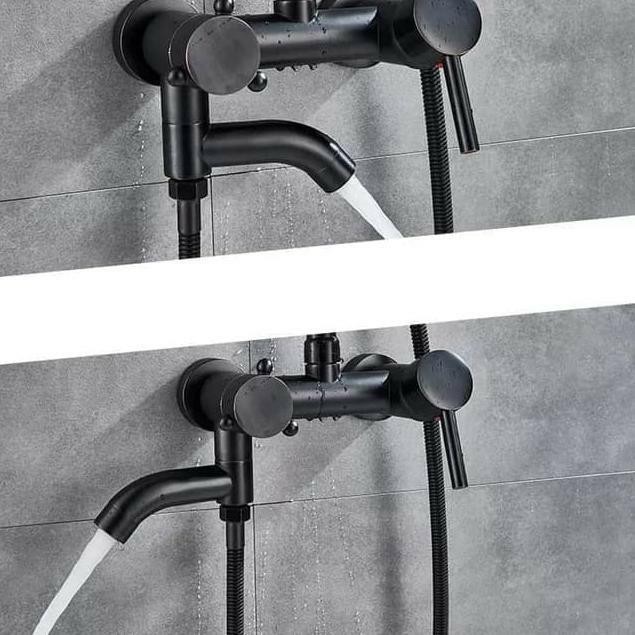 Terbatas Kram Tiang Shower Set /Shower Tiang Hitam / Shower Coloumn Set Black