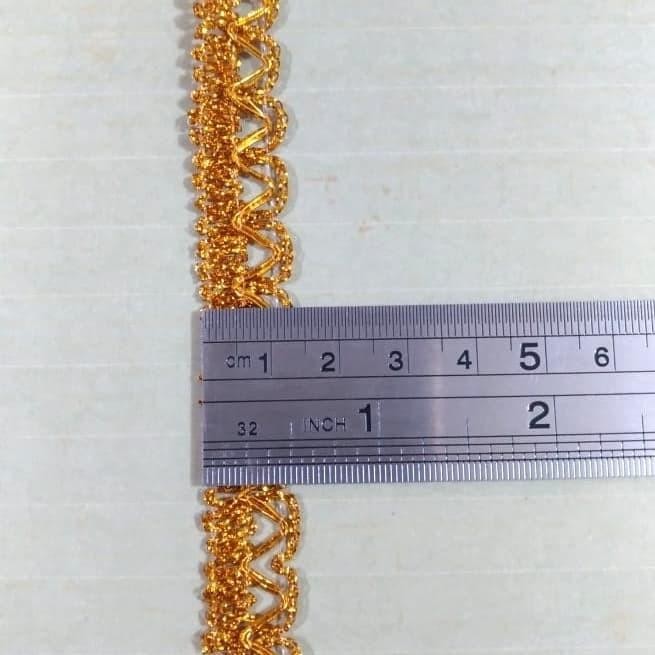 

(Expert) Renda Emas / Renda India 9994 (17 yards - lebar 1.4 cm)