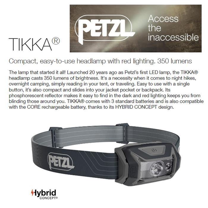 Best Quality Petzl Tikka 350 Lumens New Headlamp Camping Hiking Running Head Lamp