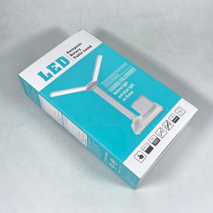 Lampu Meja Belajar Double Head 3 Color Rechargeable 1200mAh lampu belajar bisa di cas