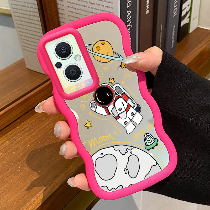 Casing Untuk OPPO Reno 7Z 5G Reno 8Z 5G Reno 7 lite 5G Reno 8 Lite 5G Case Softcase Kesing Astronot 