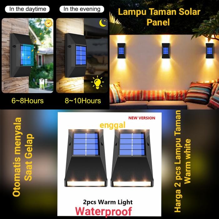 lampu taman outdoor solar power Otomatis waterproof lampu surya panel