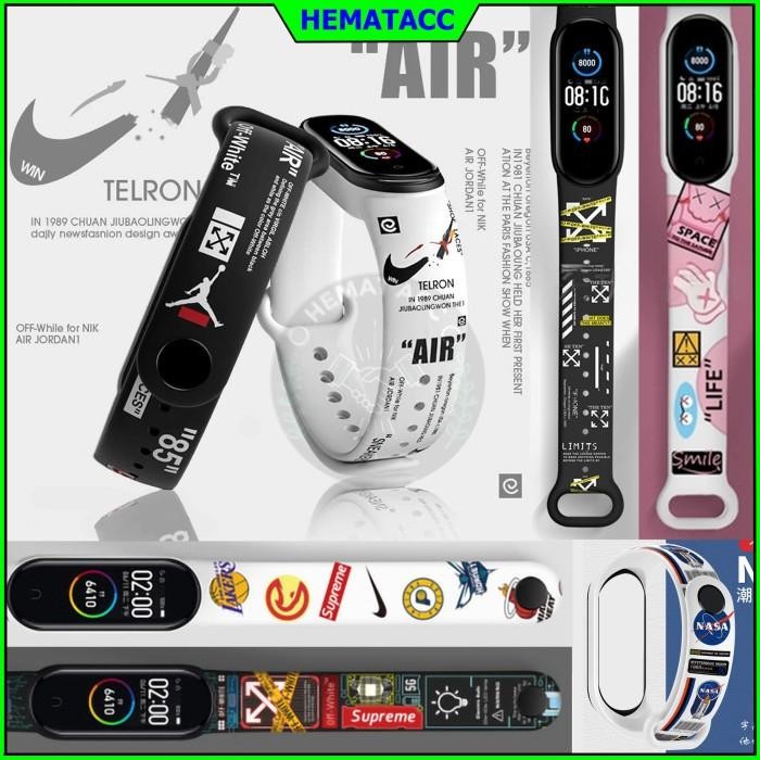 

(Expert) Strap Motif Mi Band 7 6 5 4 3 Tali Jam Brands Kartun Xiaomi Smartband