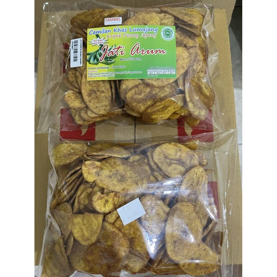 

(Expert) Keripik kripik pisang agung Jati Arum oleh-oleh khas Lumajang