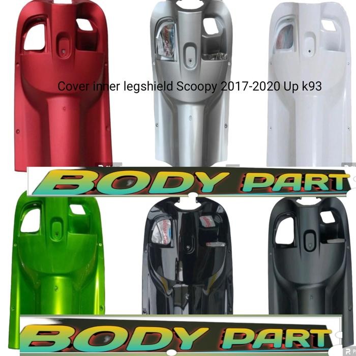 cover inner legshield dasbor Scoopy Esp fi 2017 2019 Merah hitam hijau