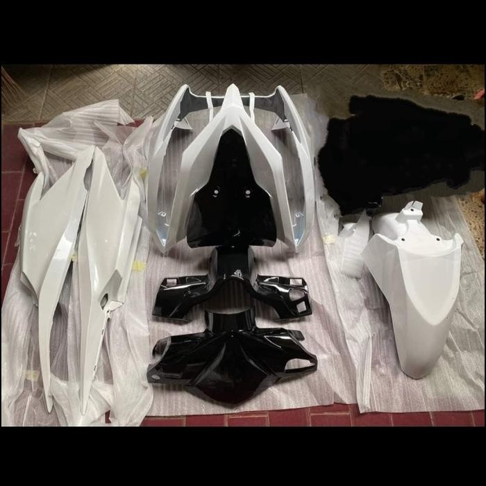 Cover Full Body Bodi Halus Vario 125 Old Lama 2013 2014 Warna Putih