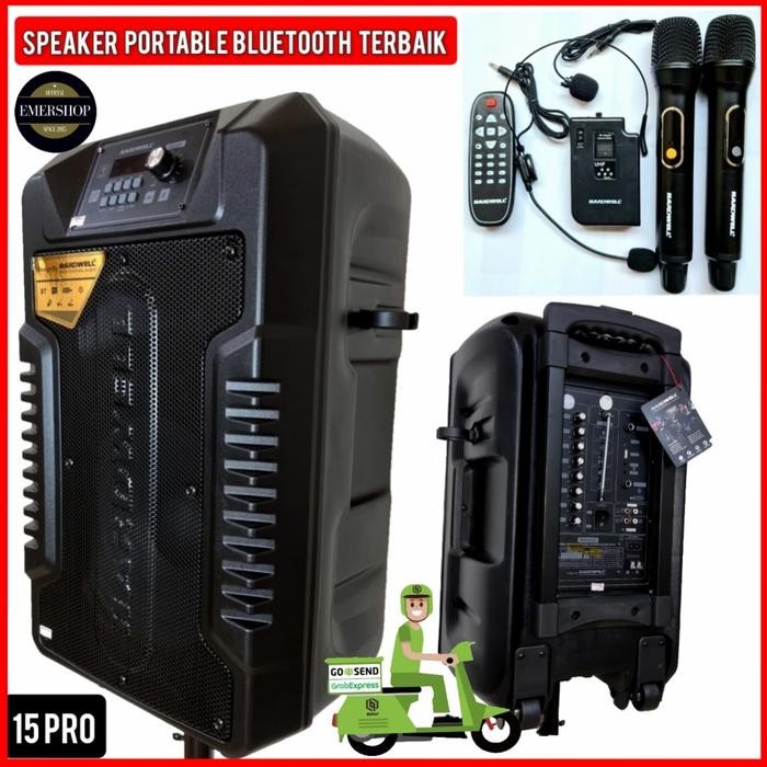 Speaker Sound System Aktif Portable Hadwell Turbovoice 15 Inch Pro