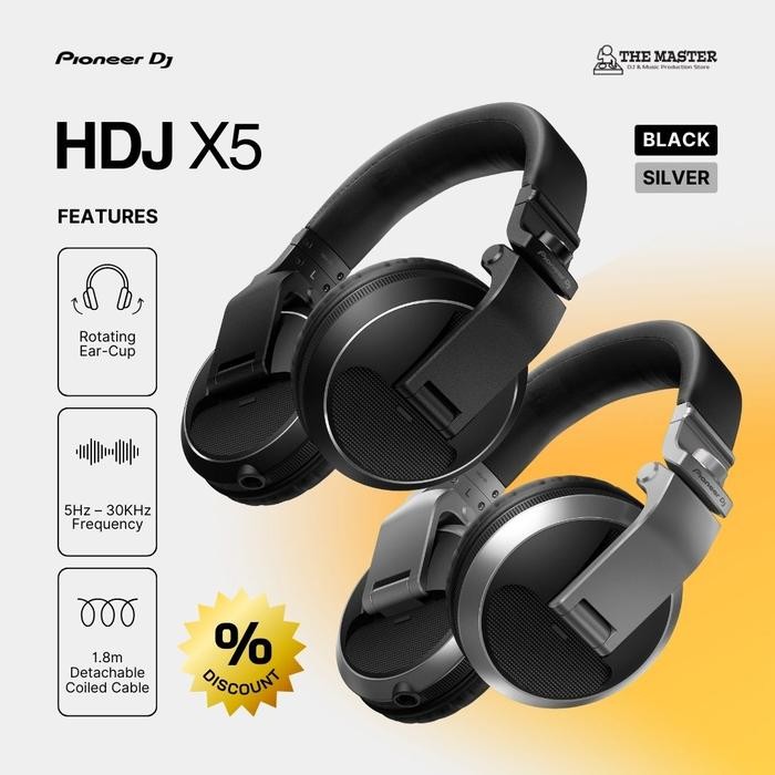 Headphone Pioneer Dj Hdj-X5 Hdj X5 Hdjx5