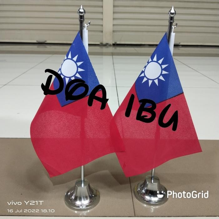 

Terlaris tiang stenlis meja+bendera TAIWAN SALE