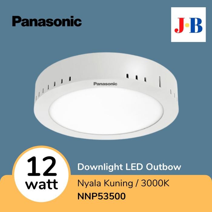 Panasonic Downlight Outbow 12 watt 3000K Warm White NNP53500