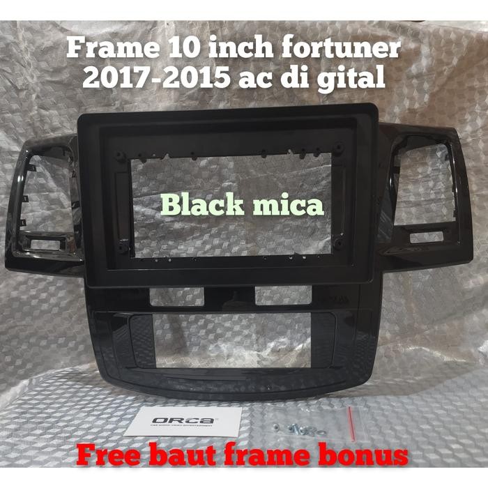 PREMIUM frame head unit android 10 inch mobil FORTUNER 2007-2015 AC-DIGITAL