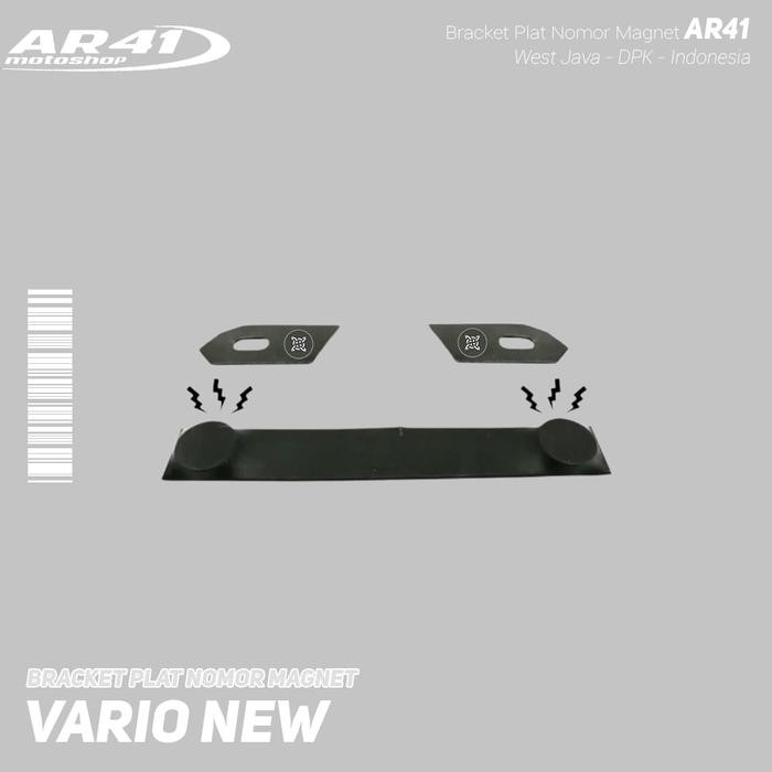 BRACKET DUDUKAN PLAT NOMOR MAGNET HONDA DAN YAMAHA VARIO AEROX PCX ADV
