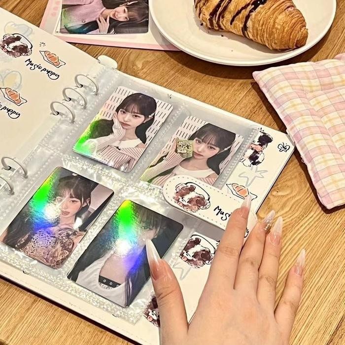 PREMIUM A5 PU Binder Lucu Kartu Foto Album Idola Kartu Foto Mengejar Bintang Buku Penyimpanan Album