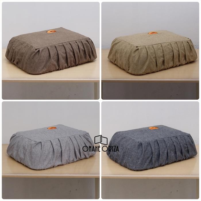 PREMIUM Sarung Tudung Saji Kain Cover Tutup Saji Bulat Kotak Besar Polos